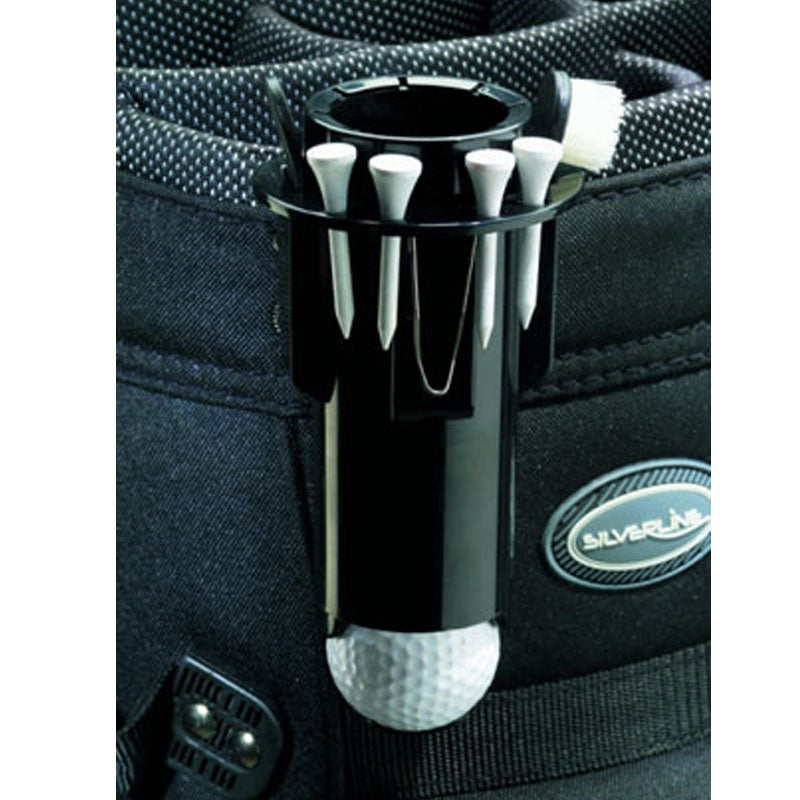 Portable Storage Golf Ball Tee Holder & 4pcs Golf Tees & 1 Brush Golf Divot  Tool