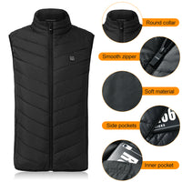 heated winter golf vest